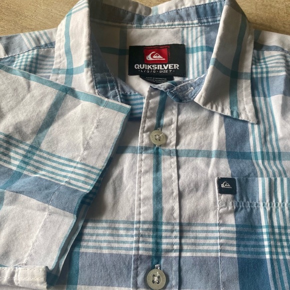 QUIKSILVER Boys short sleeve button up shirt - Picture 4 of 7
